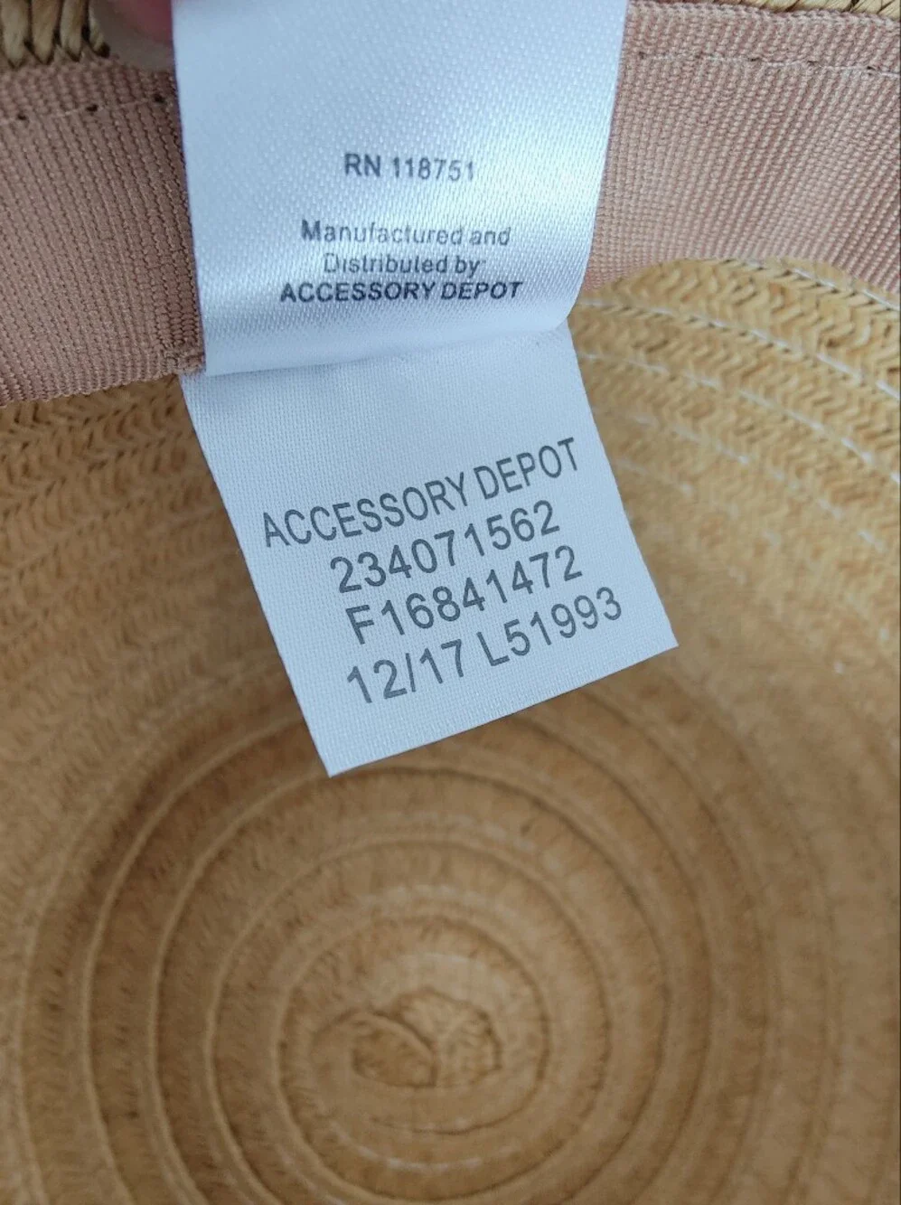 EUC Accessory Depot Wide Brim Woven 'Beachy' Embroidered Sun Hat, OS